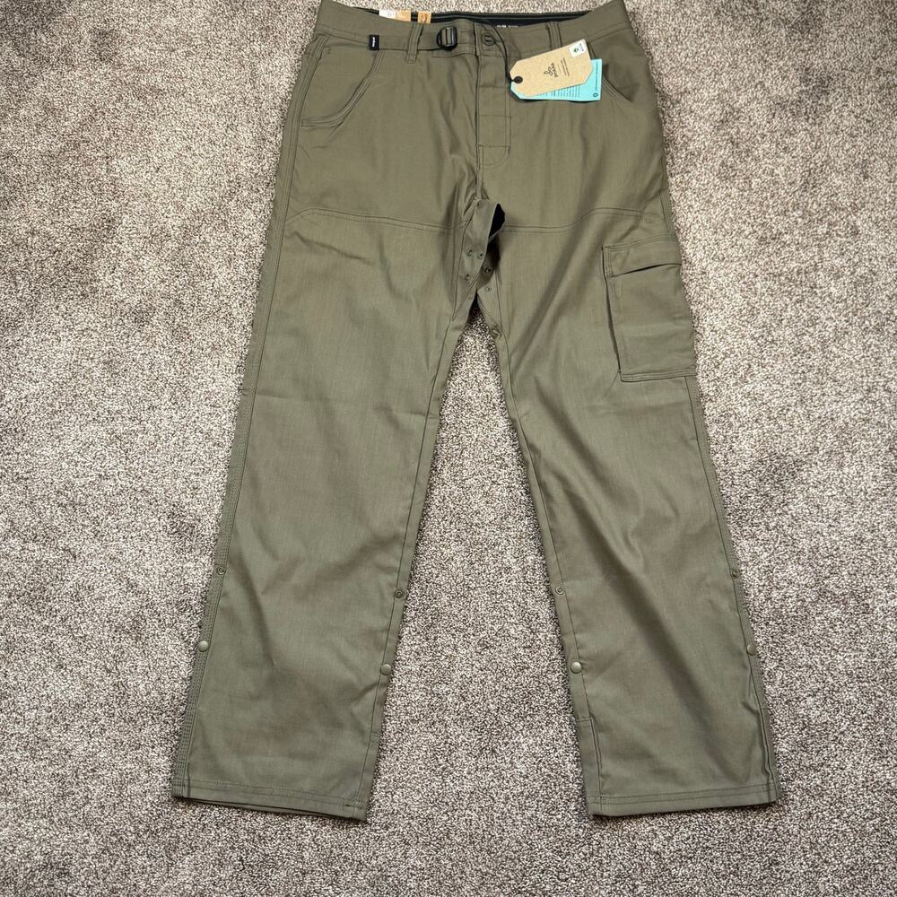 prAna Stretch Zion Pants II Slate Green NWT Size 31x30 Hiking Camping Golf Gorp